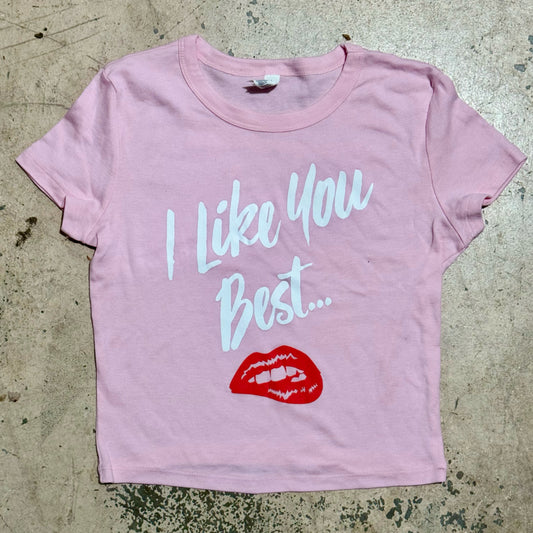 I Like You Best Baby Tee